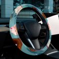 thumbnail image 6 of Cream 14.5 Inch Printing PVC Leather Auto Accessories Steering Wheel Covers for Car Wheel Protection, 6 of 6