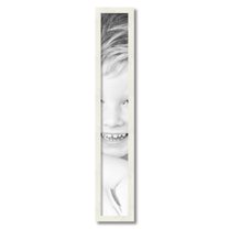 ArtToFrames 5x34" White Picture Frame, White Wood Poster Frame, with Regular Acrylic and Foam Backing 3/16 inch (FBPL-5140)