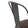 thumbnail image 2 of Homycasa Chaise de salle à manger en bois d'orme en métal (ensemble de 2), 2 of 8