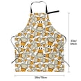 thumbnail image 5 of Lsque Giraffes Head Waterproof Apron Chef Aprons for Men Heavy Duty Chemical Work Apron Extra Long Grilling Aprons with Adjustable Bib Apron, 5 of 9