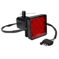 thumbnail image 1 of Red 15 LED 2 inch Trailer Truck Hitch Tow Haul Receiver Cover Brake Light with Pin 12V, 1 of 5