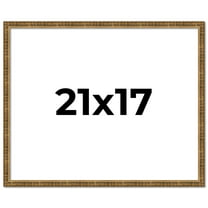 21x17 Frame Gold Kingsley Distressed Solid Wood Picture Frame Width 0.75 Inches | Interior Frame