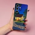 thumbnail image 2 of SKLYDDI Multicolor Serene House & Stars for Galaxy A51 Case - Folk Art Design, TPU, Textured Finish, Aesthetic Cute, 2 of 7