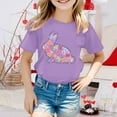 thumbnail image 2 of Toddler Girl Shirt Cartoon Print Short Sleeve T Shirts Easter's Day Active Children's Shirts,,3-4 Years, 2 of 4