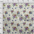 thumbnail image 2 of oneOone Cotton Flex Fabric Watercolor Leaves & Flower Floral Fabric Prints By Yard 40 Inch Wide, 2 of 4