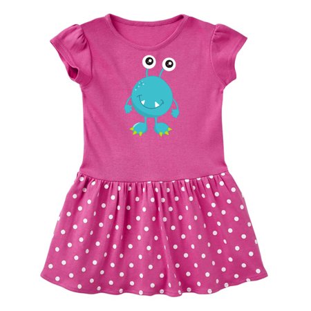 

Inktastic Cute Monster Little Monster Blue Monster Gift Baby Girl Dress