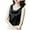 Black, variant on Busydd Tank Top for Women Fashion Satin Sleeveless Women's Tops Casual Comfy Summer Round Neck Pleated Women's Tank Tops L
