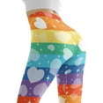 thumbnail image 5 of DISNIMO Love Printed High Waisted Yoga Pants for Women, Tummy Control Yoga Pants Leggings Breathable Workout Leggings for Yoga Gym, Multicolor, S, 5 of 6
