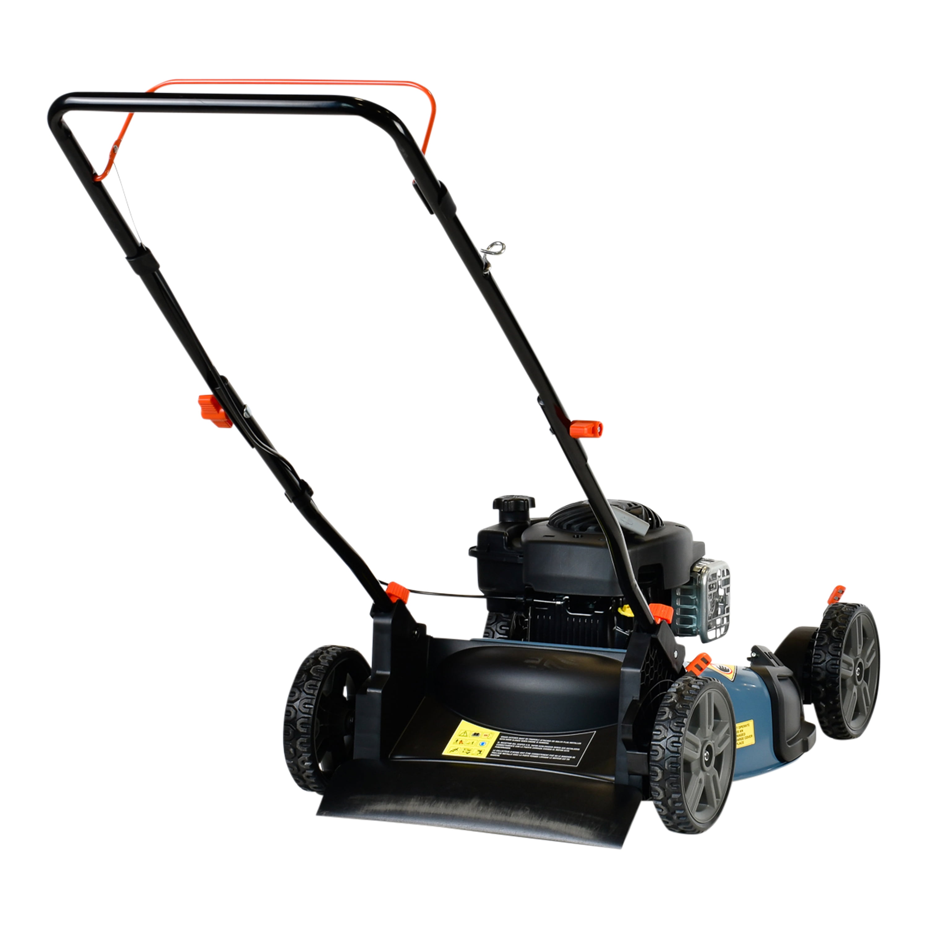 SENIX Lawn Mower 21in Cuttting Blade 22in Cutting Deck, 125 cc 4-Cycle Briggs & Stratton Engine Push Mower, Mulch & Side Discharge, 6 Position Height Adjustment, LSPG-M3