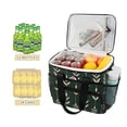thumbnail image 2 of FORMRS Insulated Cooler Bag 24 Cans Capacity Soft Leakproof Lunch Box with Side Pockets, Green Plants, 2 of 7