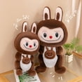 thumbnail image 4 of Labubu Original Labubu Original Labub Plush Toy Doll, Short Plush Toy, Children's Toy, Gift For Children, Friends Brown, 4 of 5
