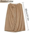 thumbnail image 4 of GOSCHE Bath Wrap Towels for Women - Adjustable Shower Spa Wrap with Home Hotel Bathrobes Nightgown for Sauna Beach Pool Gym Travel - Brown, 4 of 7