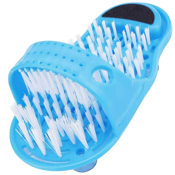 Cepillo para pies, cuidado de pies, masajeador de pies en el baño, pantuflas, limpiador de pies en el baño, cepillo para pies en el baño con ventosa, se puede pegar en el piso para ducha, spa, masaje