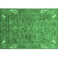 thumbnail image 1 of Ahgly Company Indoor Rectangle Oriental Emerald Green Traditional Area Rugs, 3' x 5', 1 of 4