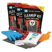 Bodily Fluids Absorbent Kit, 112 oz Volume Absorbed per Kit, Bag, Red