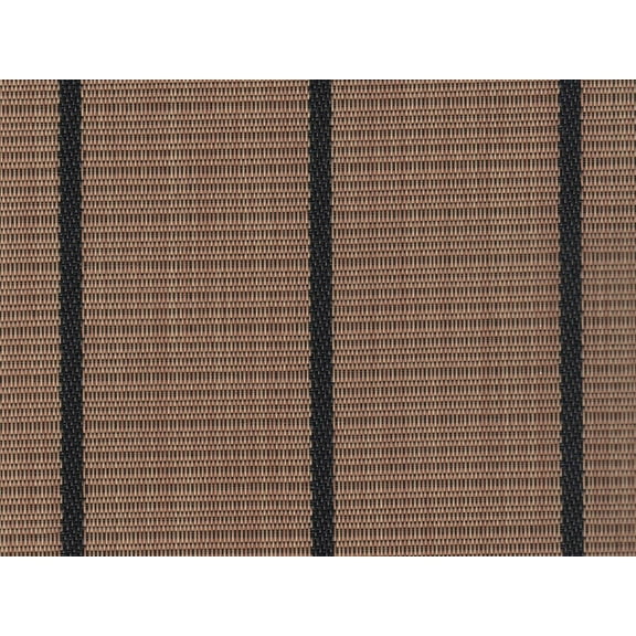 Marine Woven Vinyl Flooring / Padding - 310 Teak w/ Black Stripes - 8.5'x20'