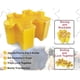 thumbnail image 3 of Bandejas de clasificación de rompecabezas apilables, 6 uds. Con 1 Uds. Tapa transparente, caja de almacenamiento de bandejas clasificadoras de rompecabezas de plástico, 3 of 5