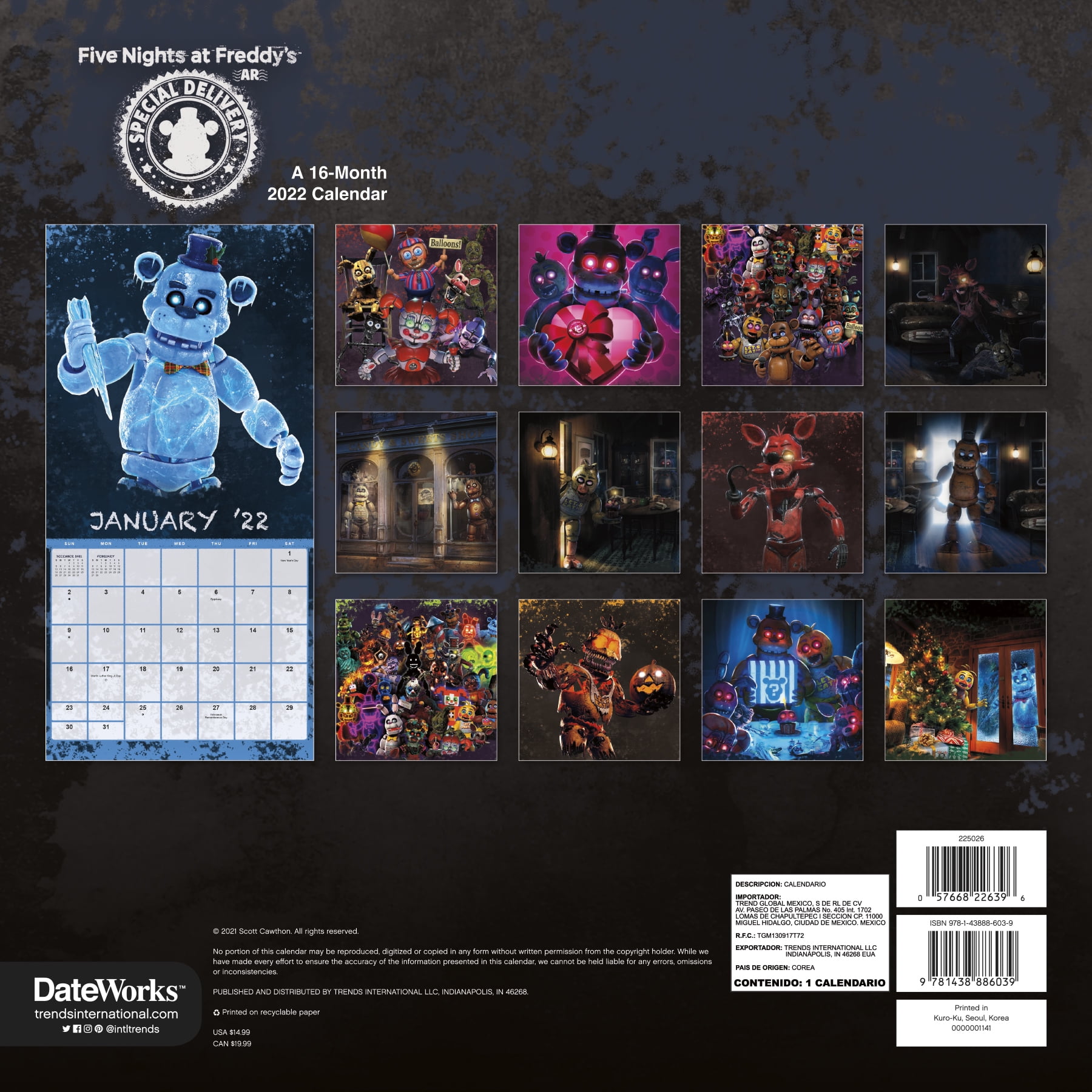 Five Nights At Freddy's Calendar 2022: Fnaf India