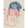 thumbnail image 7 of Bagilaanoe Newborn Baby Girl Boys Oversized Romper Sweatshirt Long Sleeve Bodysuits Letter Embroidery Pullover 3M 6M 12M 18M Infant Casual Tee Tops, 7 of 7