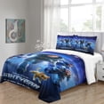 thumbnail image 4 of Buzz Lightyear Duvet Cover Anime Characters Duvet Set 3 Piece Soft Brushed Microfiber Soft Comfy Microfiber Quilt Cover Reversible Bedding Sets with Matching Pillowcases, 4 of 5
