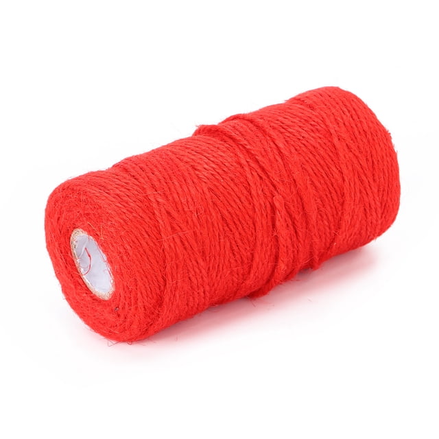 Hemp Rope, Durable Wear-resistant Sturdy Lightweight Jute Twine Exquisite For Gift Packaging For Bottle Decorations For Handicrafts For Jewelry Coffee,Red