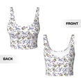 thumbnail image 6 of Goofa Monkey Submarine Captain Printed Sports Bras for Women, High Impact Running Bra Workout Crop Tank Tops Longline Sports Bra Push up-Large, 6 of 9