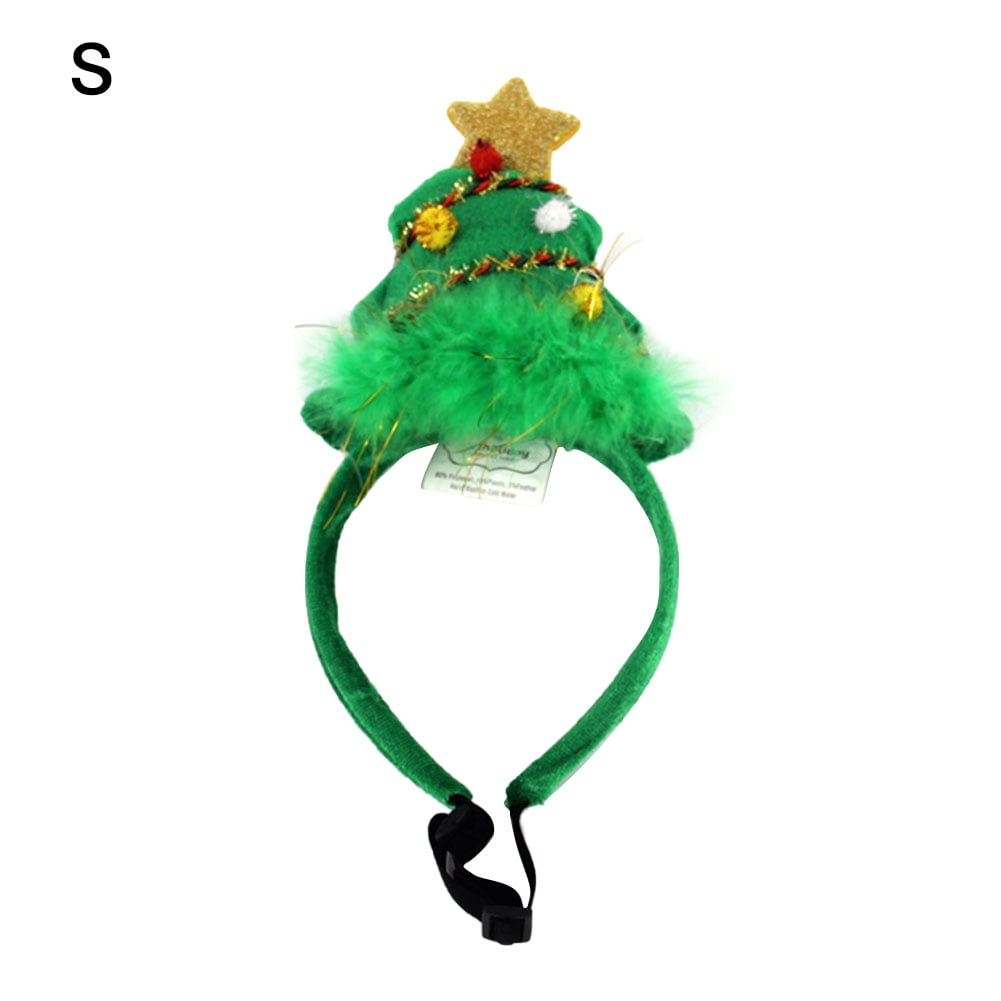 Akoyovwerve Pet Christmas Costume Dog Cat Christmas Tree Headband Cute Tree Hat Costume For Pet Christmas Festival Party Costume Props Walmart Com Walmart Com