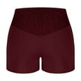 thumbnail image 6 of Olyvenn Gym Shorts Women High Waisted Shorts for Women Summer Running Athletic Workout Pants Casual Lounge Shorts Wine M, 6 of 7