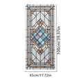 thumbnail image 3 of European Style Stained Glass Window Film, Decorative Privacy Window Film, Static Cling Removable Glass Cover Sun Blocking Anti UV for Home Bathroom Living Room 17.7x 39.4 Inches, 3 of 6