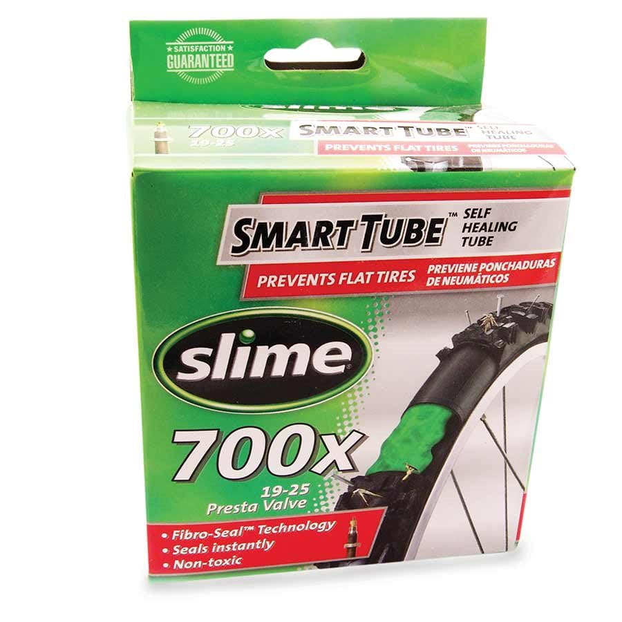 Slime Self-Sealing Tube 700c x 28mm-35mm Presta Valve Prevents Flat Tires 