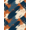 Blue Rust Orange, Pattern 14, variant on ODIKA 8'x10' Washable Area Rug Non-Shedding, Easy Care, Freeform Geometric Abstract Painterly Brushwork Contemporary for King Size Bedroom Under Bed, Master Suite