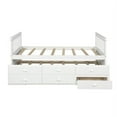 thumbnail image 6 of Clearance TOPMAX Captain's Bed Twin Daybed with Trundle Bed and Storage Drawers, White, 6 of 9