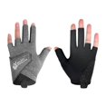 thumbnail image 1 of 3 dedos Glove de billar, cómodos accesorios de billar sin deslizamiento, guante de billar sin dedos de la mano izquierda para practicar deportes, M gris M, 1 of 8