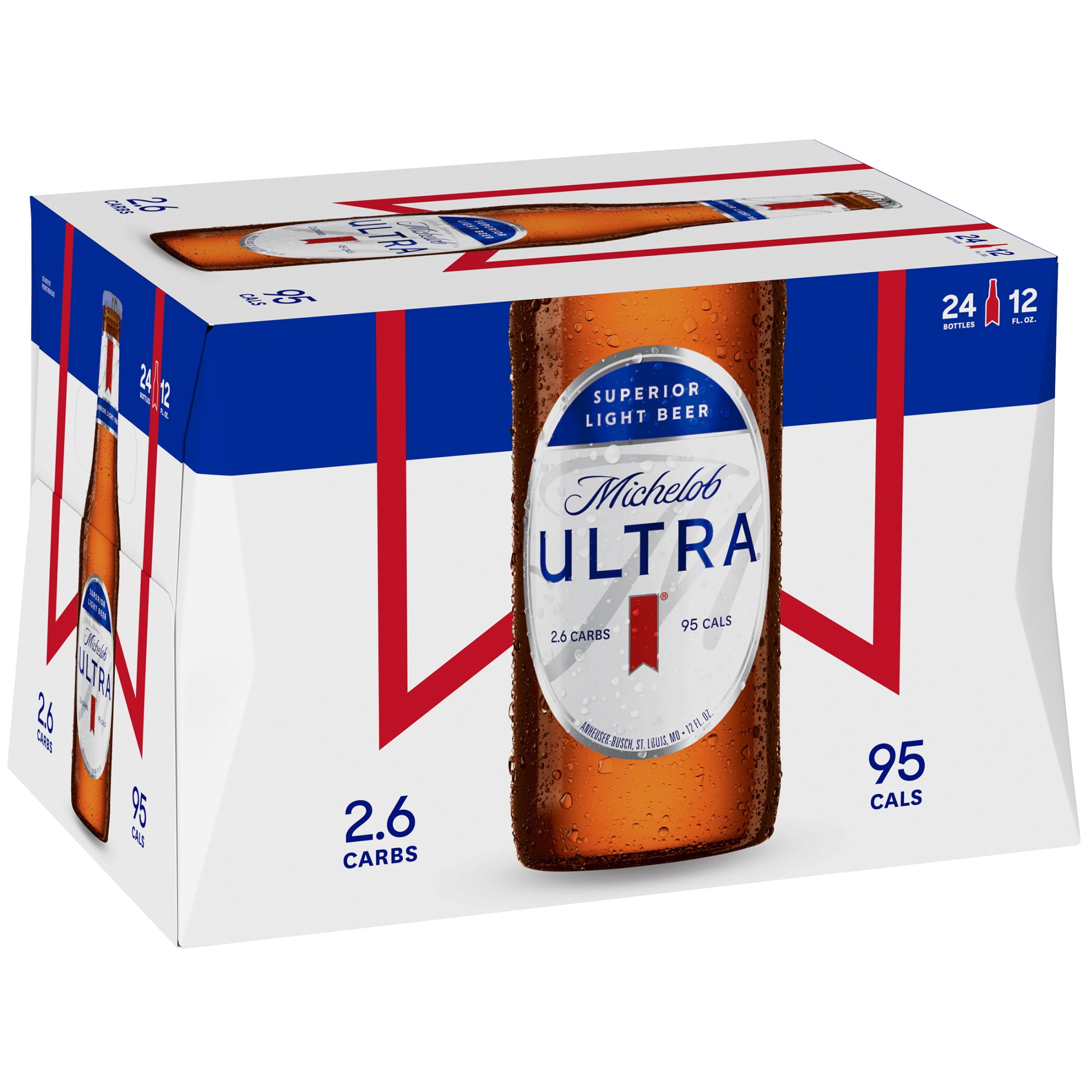 Buy Michelob ULTRA Light Beer, 24 Pack Beer, 12 FL OZ Bottles, 4.2 ABV