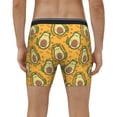 thumbnail image 4 of Picia Avocado Dog Pattern Men's Athletic Long Leg Briefs , Performance Stretch Underwear，Moisture-Wicking, 4 of 7
