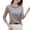 Purple#9527, variant on Women's Long Sleeve T-Shirts Striped Slim Summer Tees for Women