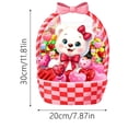 thumbnail image 2 of 25 unidades de ositos de San Valentín con asas, bolsitas rojas resellables para envolver dulces festivos y regalos de fiesta, 2 of 2