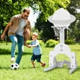 thumbnail image 2 of Kids Basketball Hoop Play Set 3 in 1 with Balls for Indoor Outdoor, 2 of 9
