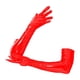 thumbnail image 1 of Guantes de cuero de patente Mittens Accesorio de vestuario de estiramiento brillante, guantes de codo largo para club nocturno, ropa de baile, rojo, 1 of 8