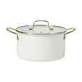 thumbnail image 5 of Martha Stewart Everyday Emmie 10-Piece Non-Stick Aluminum Cookware Set, Cooking Pots and Pans Set, Linen, 5 of 10