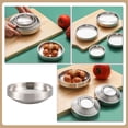 thumbnail image 4 of Plat Kimchi Coréen en Acier Inoxydable Assiette à Épices Assiette à Cornichons, 4 of 7