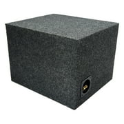 American Sound Connection Single 10 Vented Subwoofer Enclosure Loudspeaker Cabinet, Black