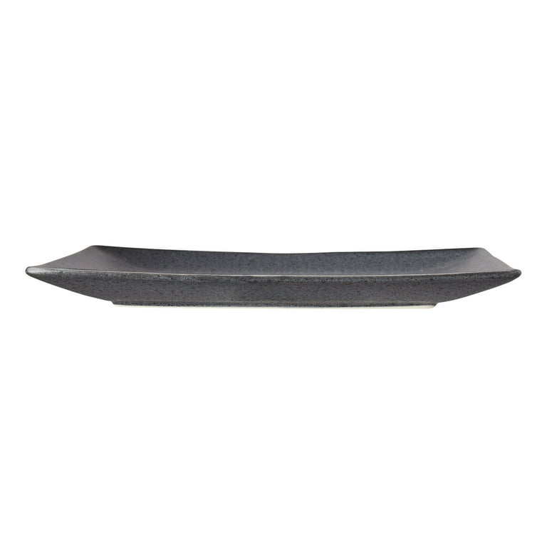 Anderson 皿 Better Homes & Gardens Dark Gray Square-Shaped Stoneware Dinner
