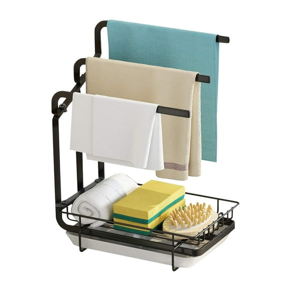 Dish Drying Rack with Drainboard, Dish Racks for Kitchen Counter, Multifunctional Dish Drainer, Large Dish Drying Rack with Removable Utensil Holder, Kitchen Drying Rack