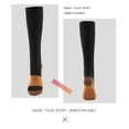 thumbnail image 3 of Calcetines de compresión unisex para running, medias deportivas protectoras, tejido transpirable, suela acolchada, para atletas, entrenamiento de alto rendimiento, mezcla de nailon, 3 of 7