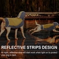 thumbnail image 5 of Chubasquero con capucha para perros, chaqueta impermeable portátil para mascotas, chubasquero para mascotas con tira reflectanteAzulNúmero siete, 5 of 5