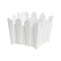 Mini Plastic Planter Pot Set | Modern Desk Flower Vase | Small Space Home Decor for Shelves/Tables | Gift-Worthy Decor Collection​(White,A)