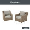 thumbnail image 4 of Better Homes & Gardens Bellamy Outdoor 2pk Lounge Chairs, Gray, 4 of 10