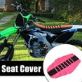 thumbnail image 2 of Universal Motorcycle Pit Dirt Bike Faux Leather Soft Seat Cover Anti Slip Seat Cushion Pink Black, 2 of 8