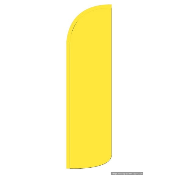 Solid Yellow Windless flag Without Pole Advertisement /Business Flags | Feather Flag |